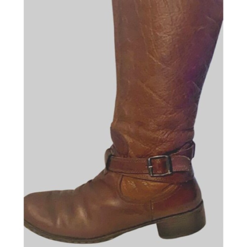 BOC Born Concept Boots Womens 6.5 M Katonah Tall Riding Brown Leather BC6819 - Picture 4 of 14